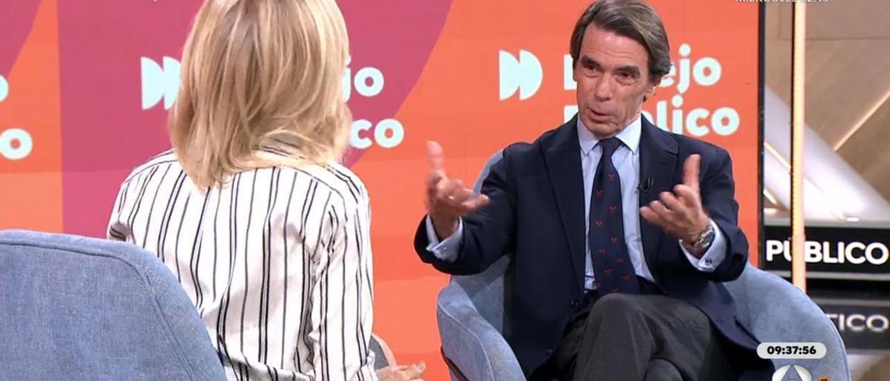 Un café con Aznar, en ‘Espejo público’.