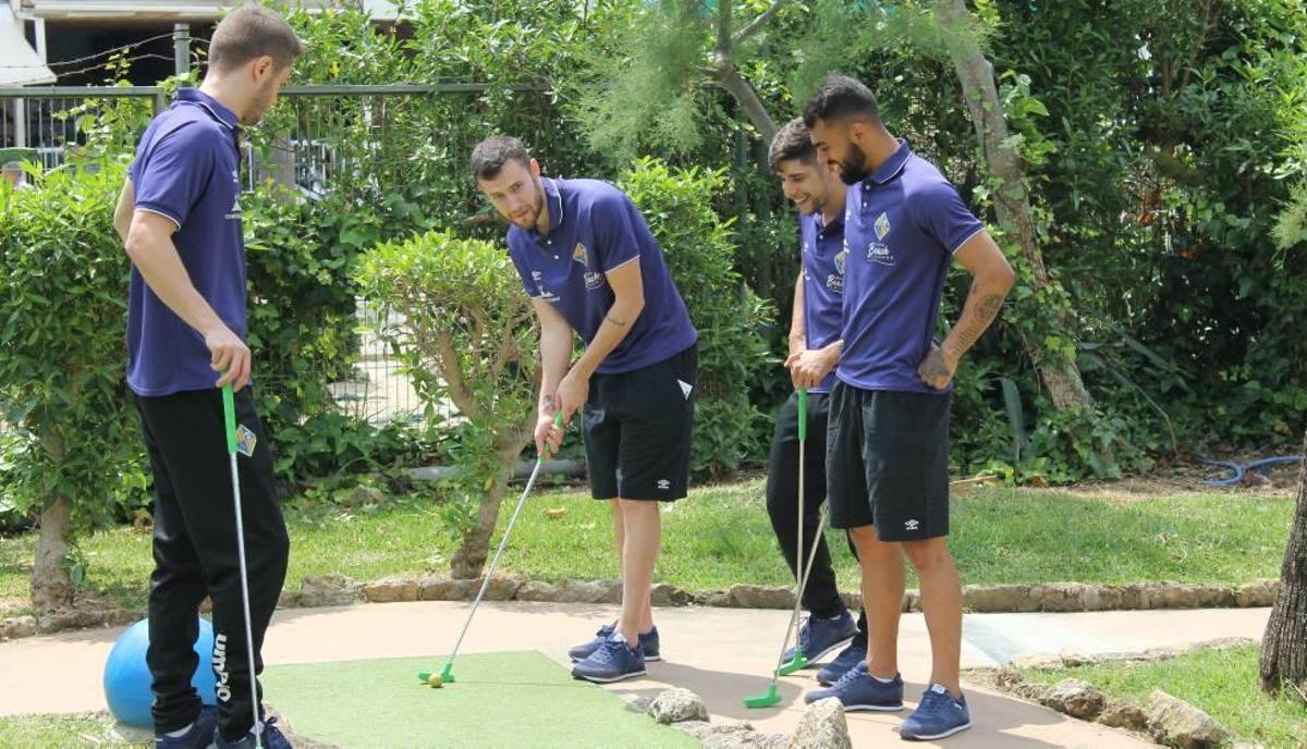 Minigolf para liberar tensiones