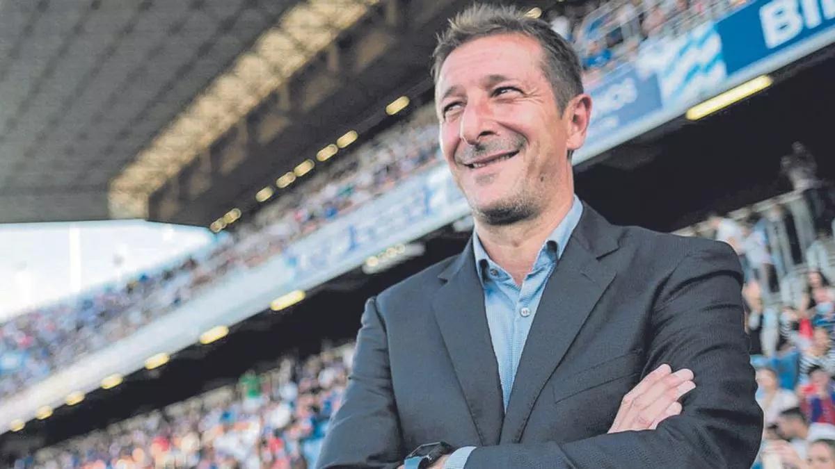 Luis Miguel Ramis, entrenador del Burgos CF.