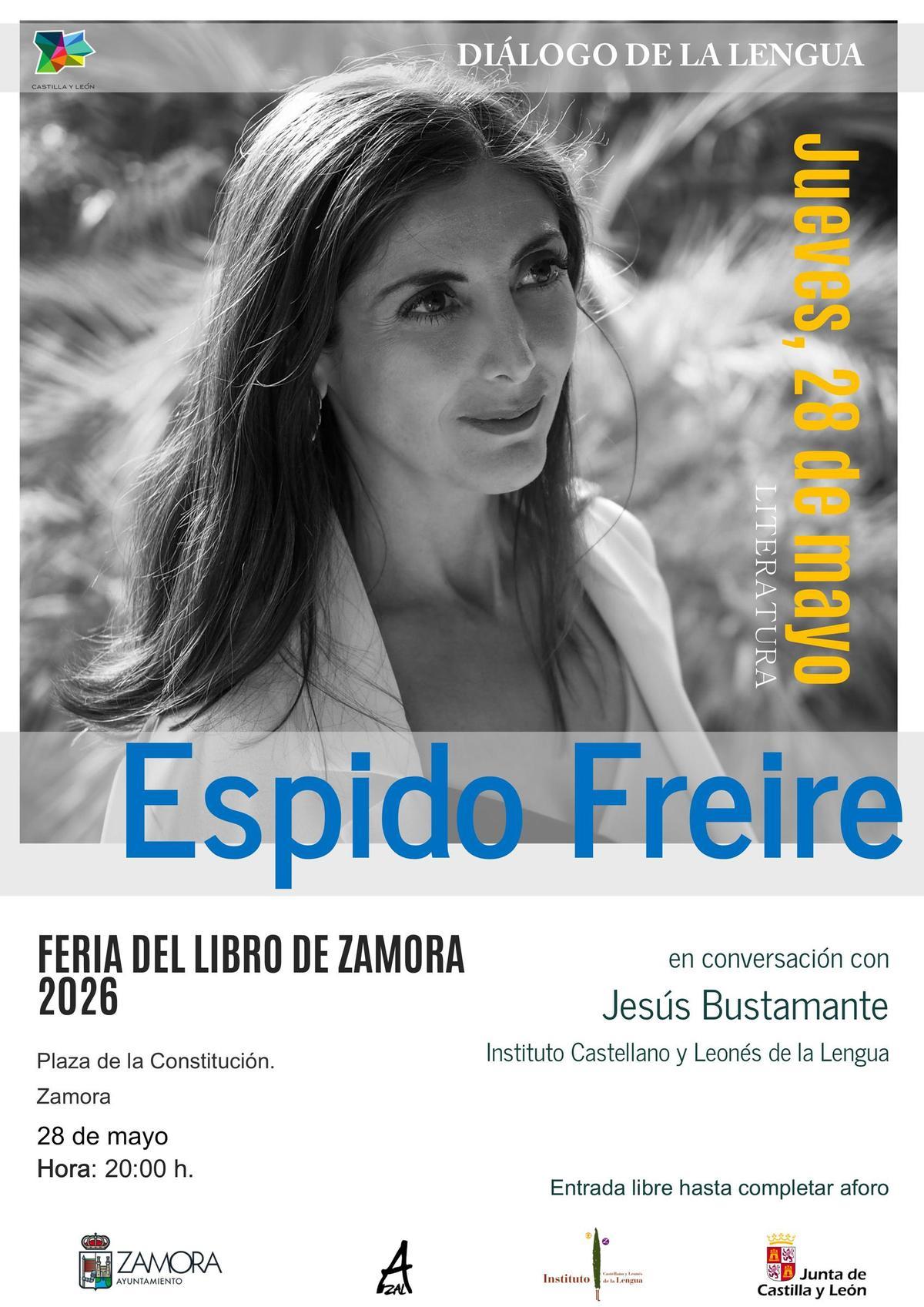 Espidro Freire estará en la Feria del Libro de Zamora.