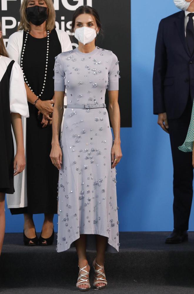 La reina Letizia con vestido de Nina Ricci en los Premios Princesa de Girona