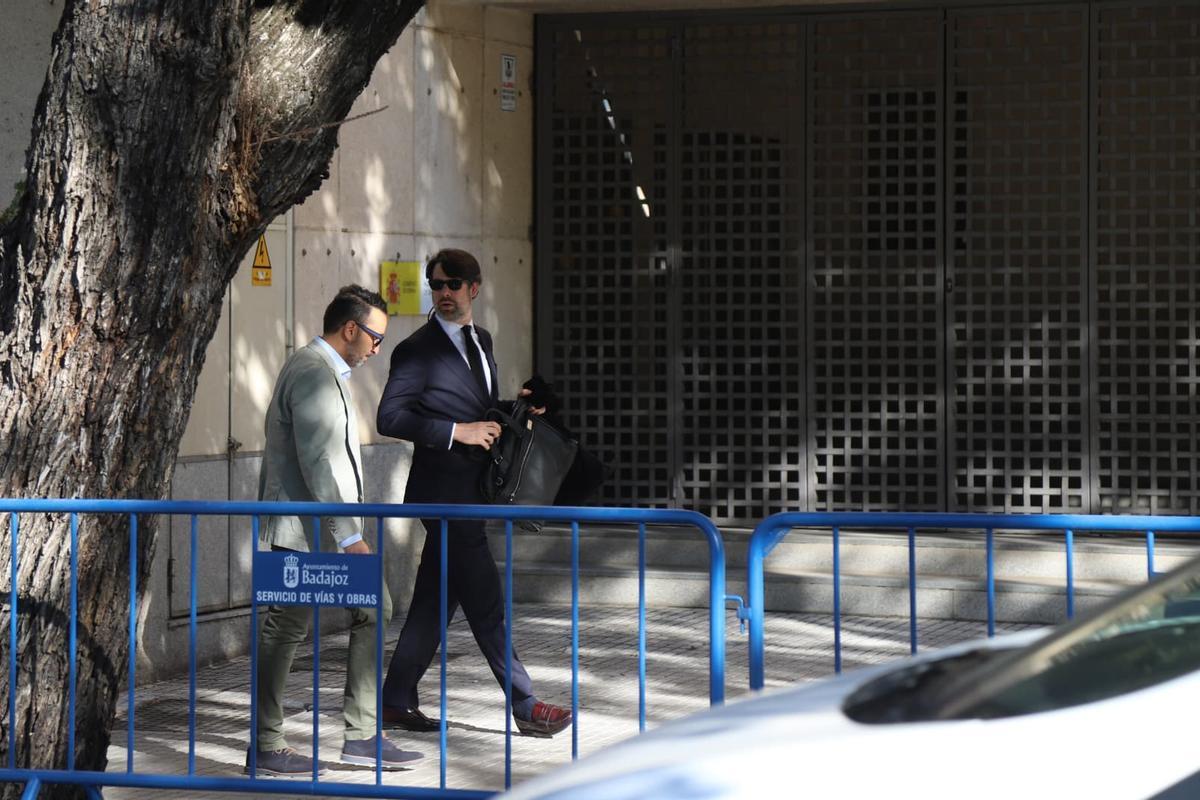 Ricardo Cabezas en la Audiencia de Badajoz