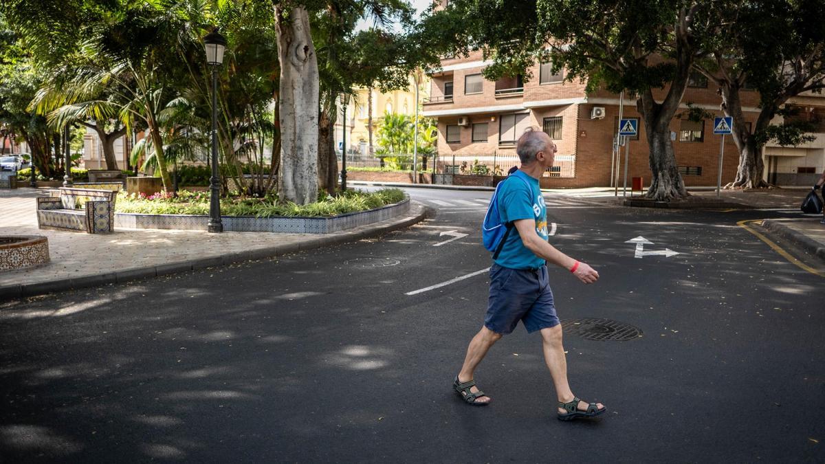 Plaza de Los Patos, en Santa Cruz de Tenerife.
