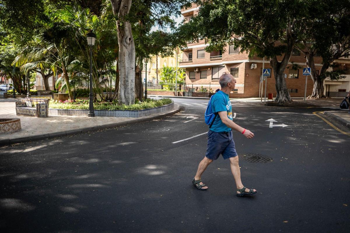 Plaza de Los Patos, en Santa Cruz de Tenerife.
