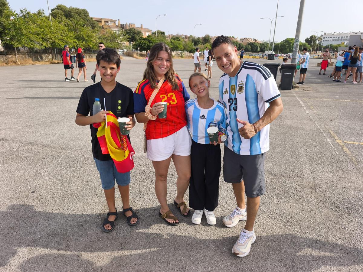 La final del Mundial, en Mallorca: La 'fan zone' de Argentina en Son Moix