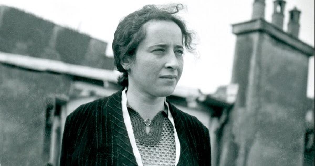 La filósofa y escritora alemana Hannah Arendt.