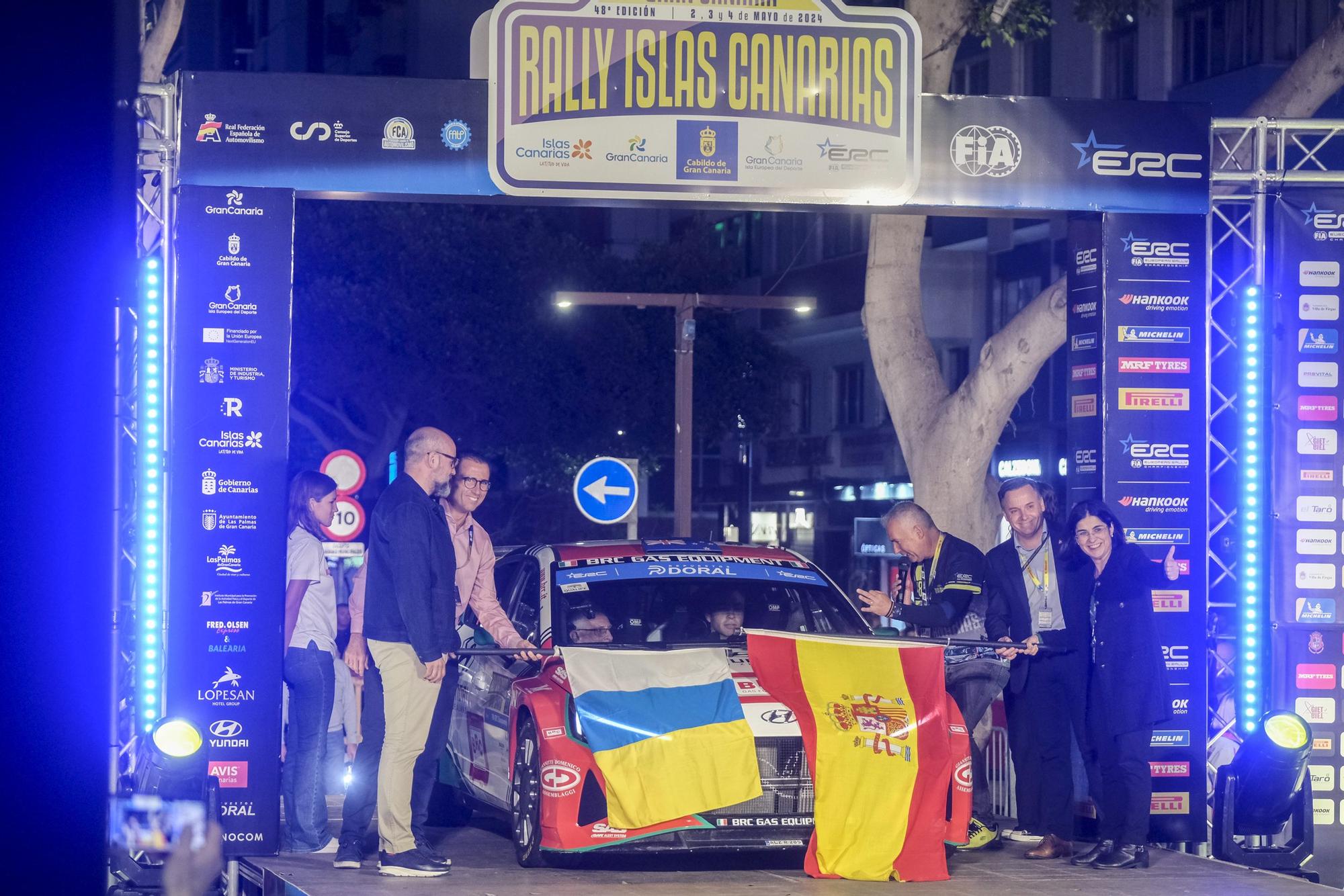Ceremonia de salida del Rally Islas Canarias