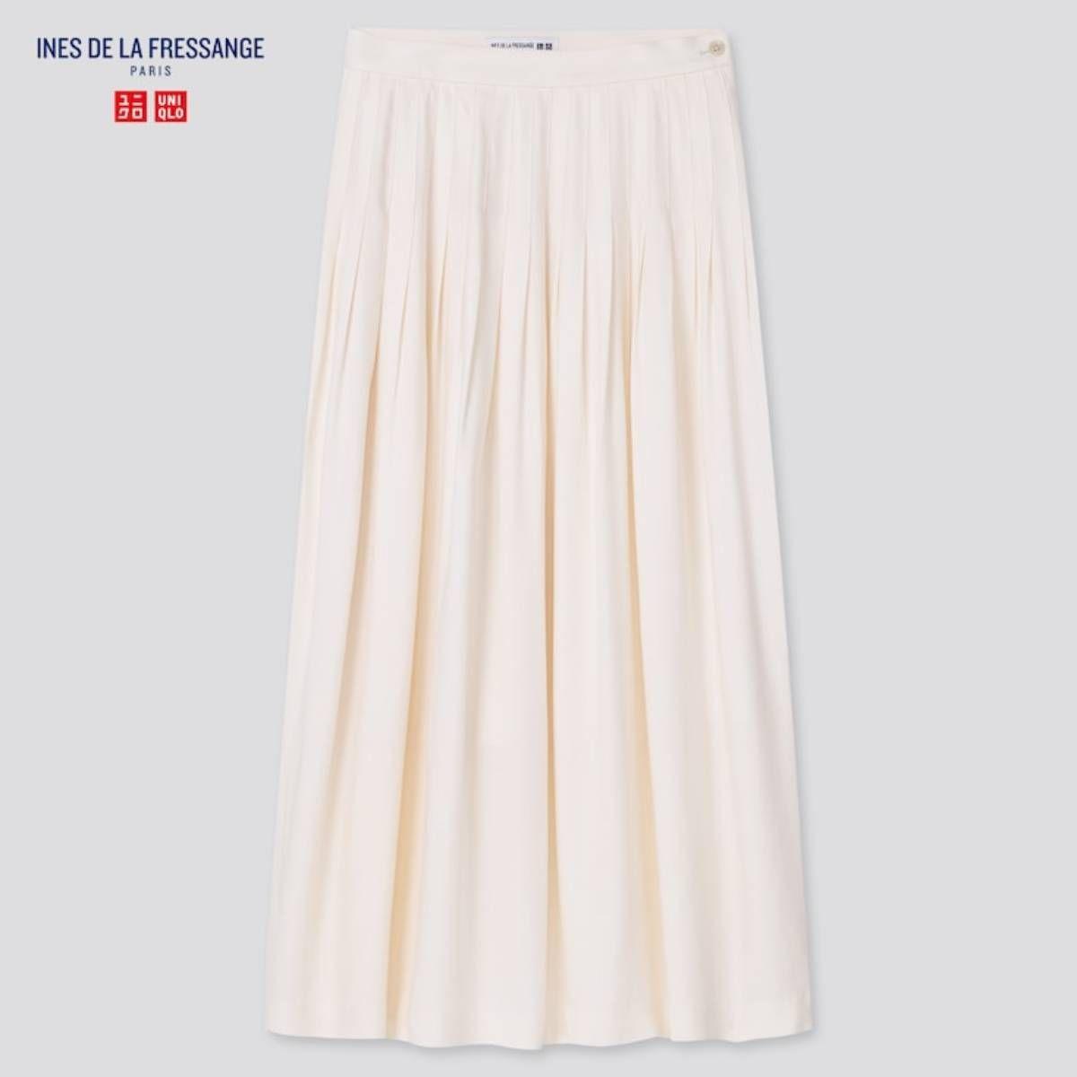 Falda blanca de Ines de la Fressange para Uniqlo