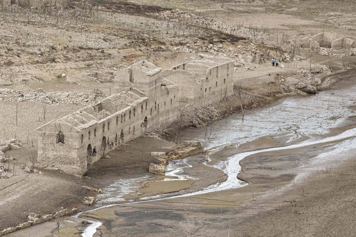 El pantano de Darnius Boadella, bajo mínimos históricos.