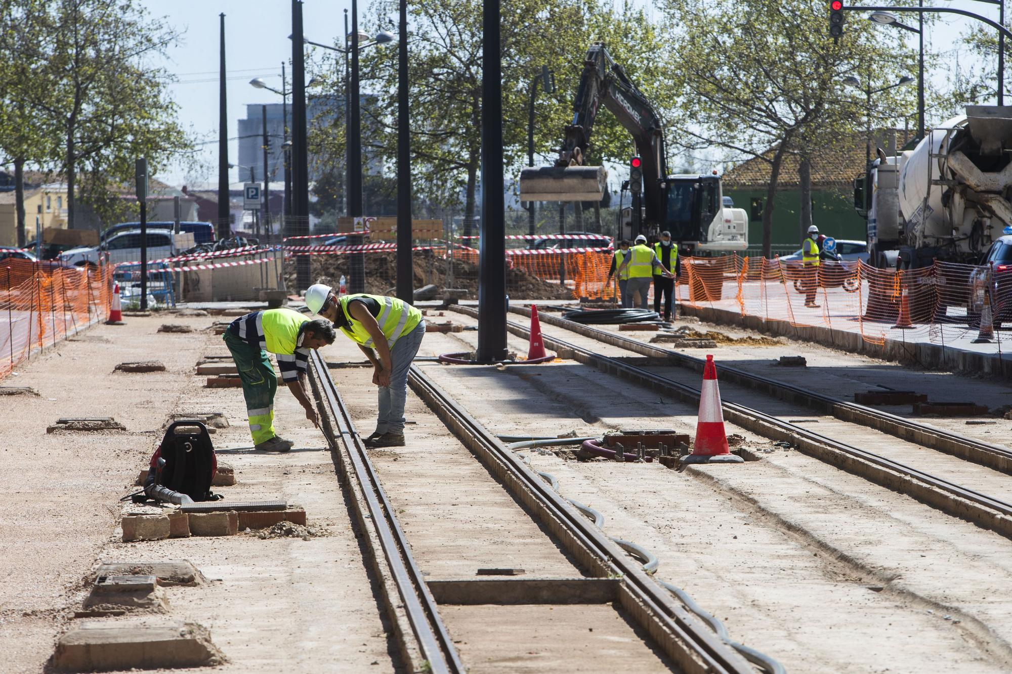 Así avanzan las obras de la Línea 10 de Metrovalencia