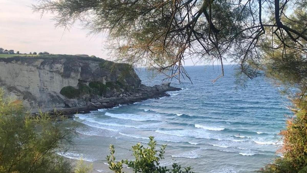 Un acantilado del mar Cantábrico.