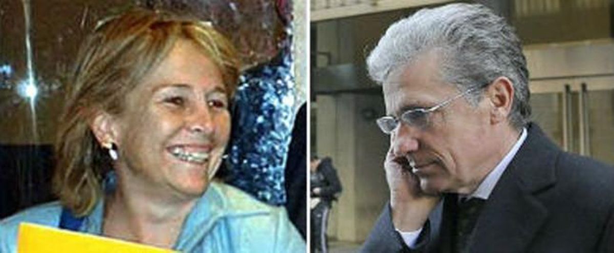Els directius expulsats: la presidenta de la Fundació Caja Madrid, Carmen Cafranga, i l’exconseller Pablo Abejas.