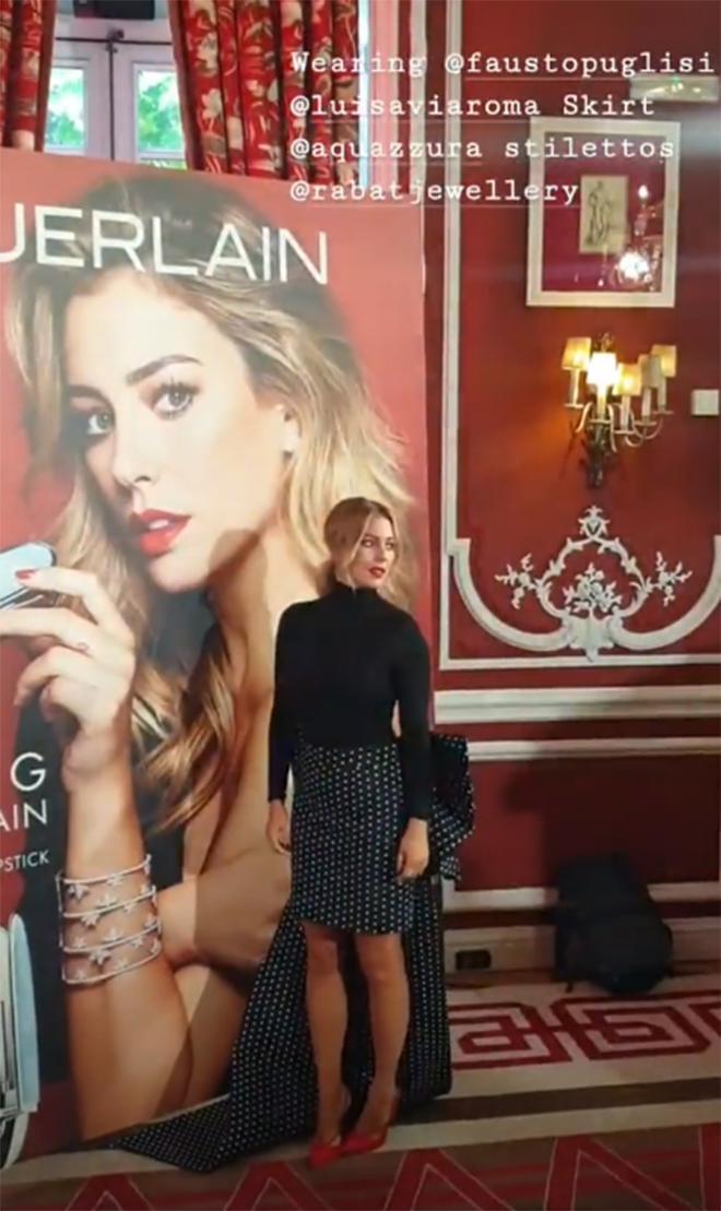 Blanca Suárez posando para su nuevo proyecto con Guerlain