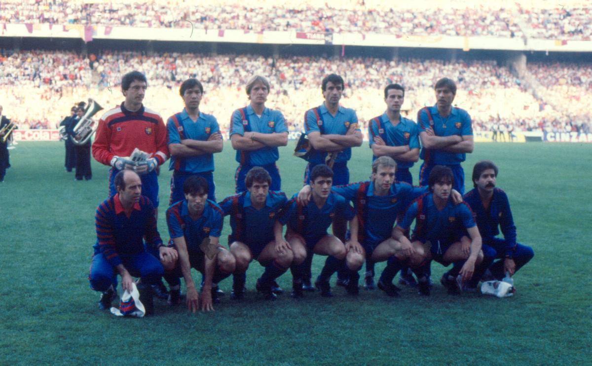 El once inicial del Barça en la final contra el Steaua