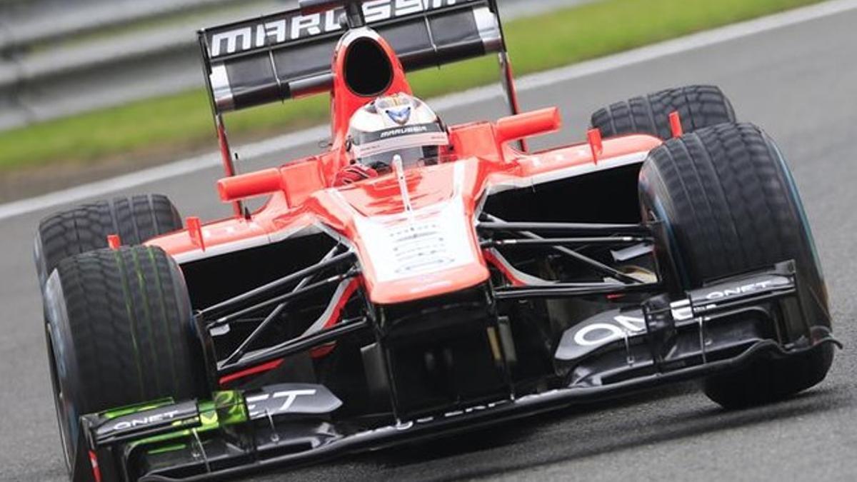 El monoplaza de Marussia, en 2014