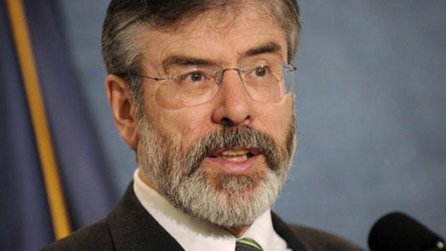 El líder del Sinn Fein, Gerry Adams