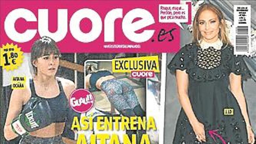 Aitana se pone en forma para el 2019 boxeando