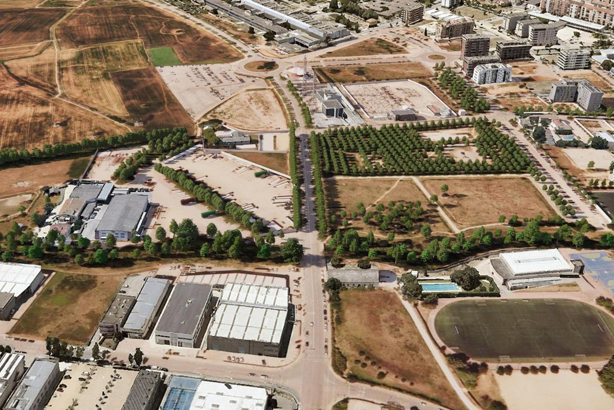 Imatge virtual de com quedaria l'entorn del campus de Salut.