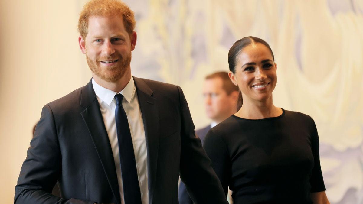 El príncipe Harry y Meghan Markle en la sede de las Naciones Unidas en Nueva York