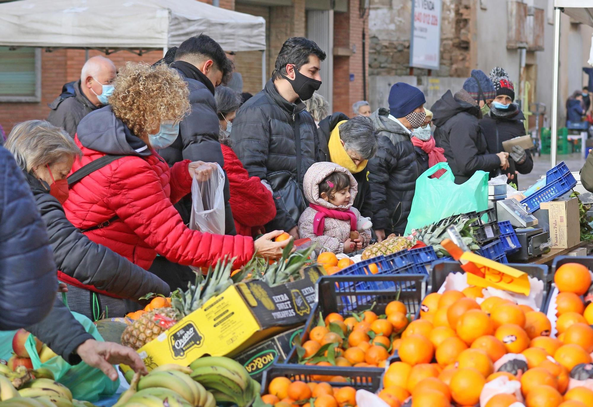 Primer dia de mercat a Calaf