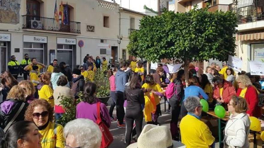 Un momento de la carrera solidaria.