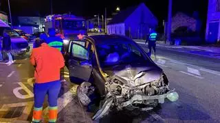 Invade una glorieta en Sanxenxo y da una tasa de 0,77 en alcohol