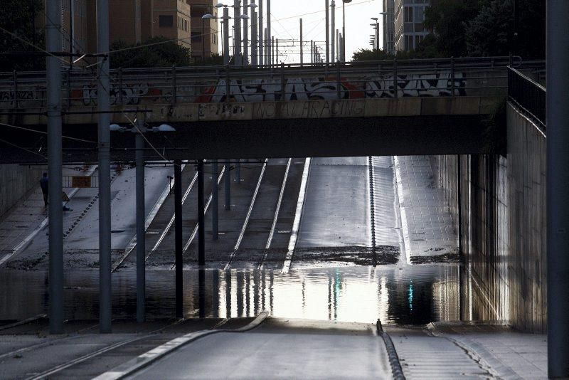 Fuerte tormenta en Zaragoza