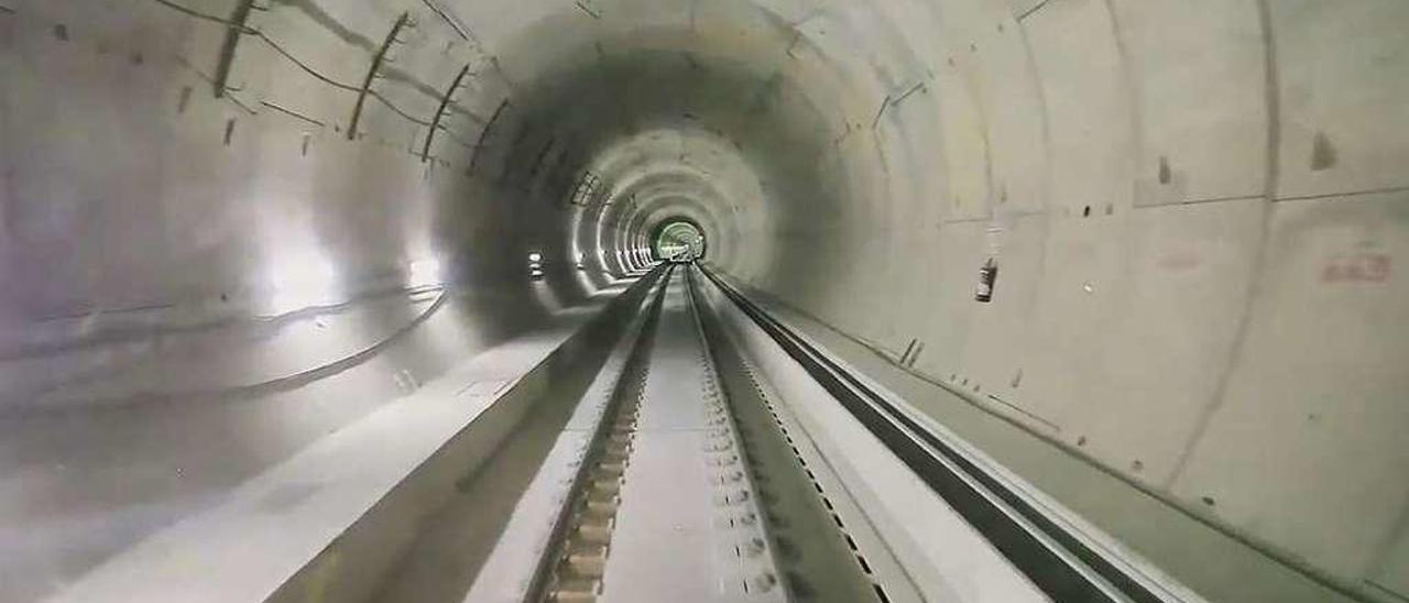 El interior del túnel, grabado en vídeo por un dron.