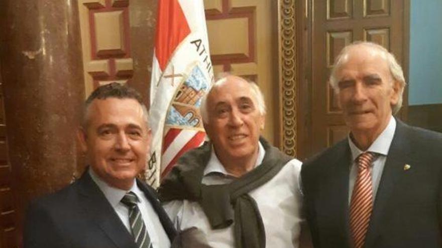 Diego García, Asensi e Iribar, este viernes en Bilabo