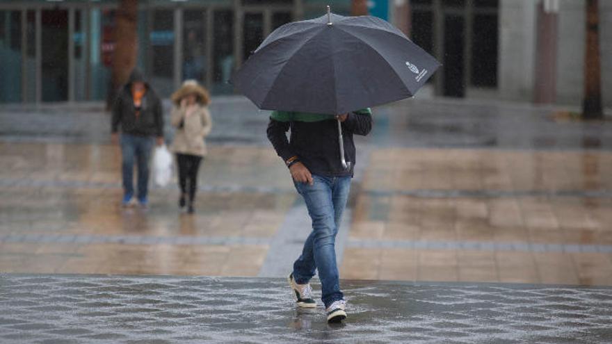 Imagen de archivo de lluvias en Tenerife.