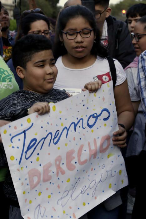 Protesta a favor del pin parental en Murcia