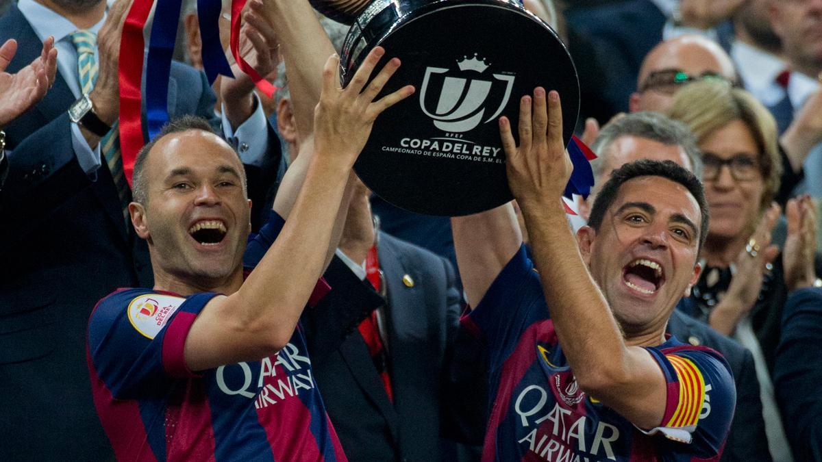Iniesta y Xavi, en su etapa como jugadores del Barça