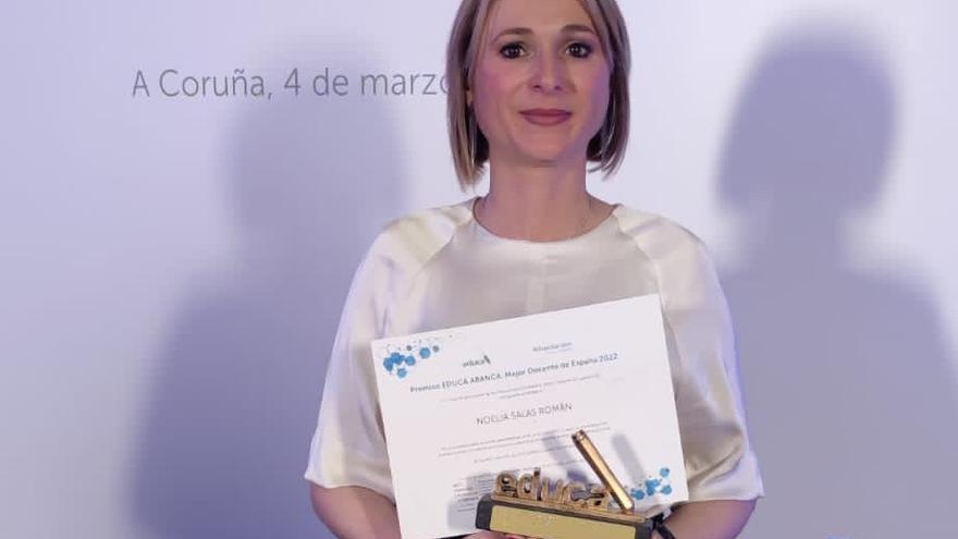 La profesora de Lorca Noelia Salas entre los diez mejores docentes de España