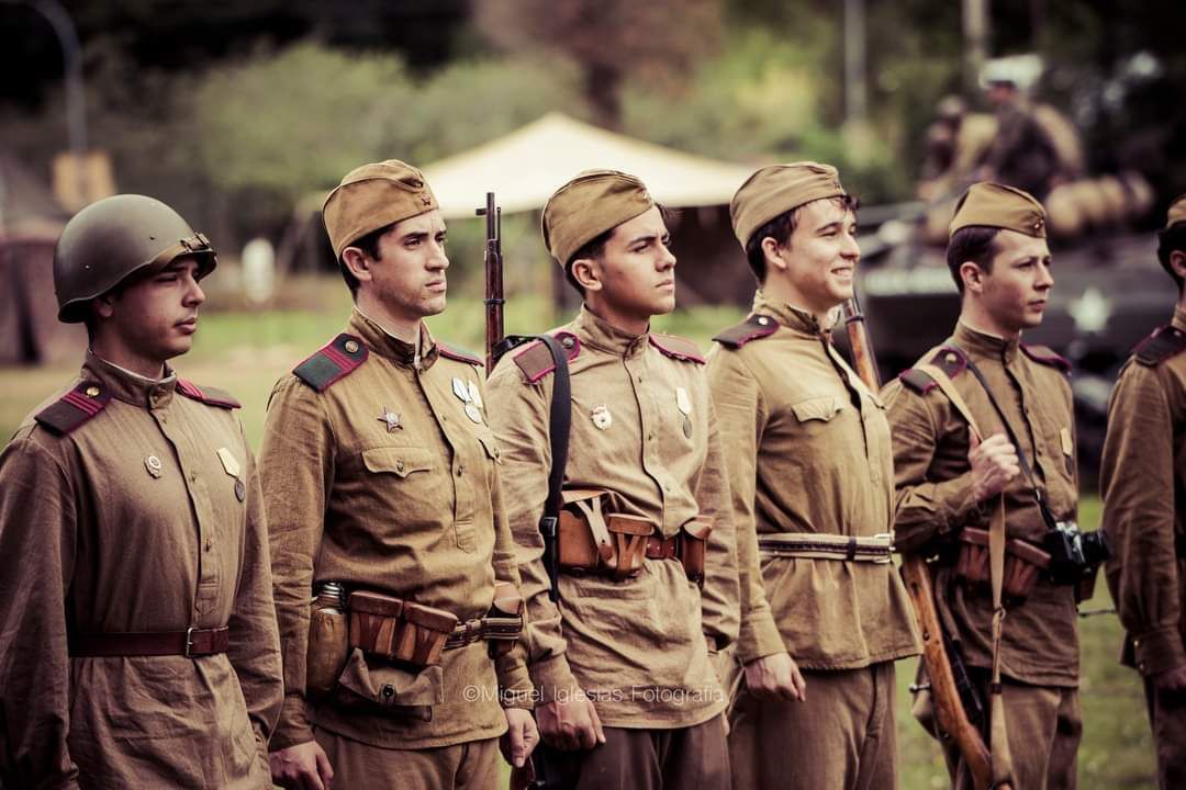 Recreadores de guerra del bando soviético, I y II Guerra Mundial