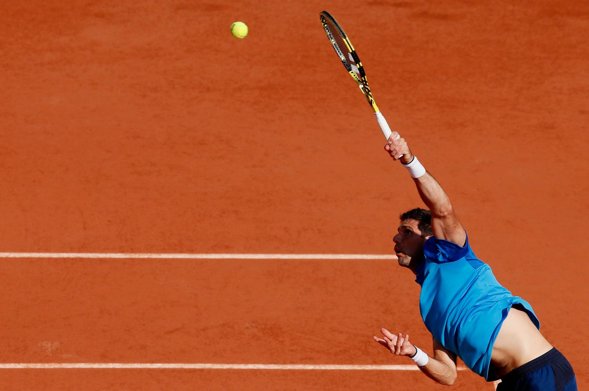 Las imágenes de los octavos de final de Roland Garros entre Alejandro Davidovich y Federico Delbonis