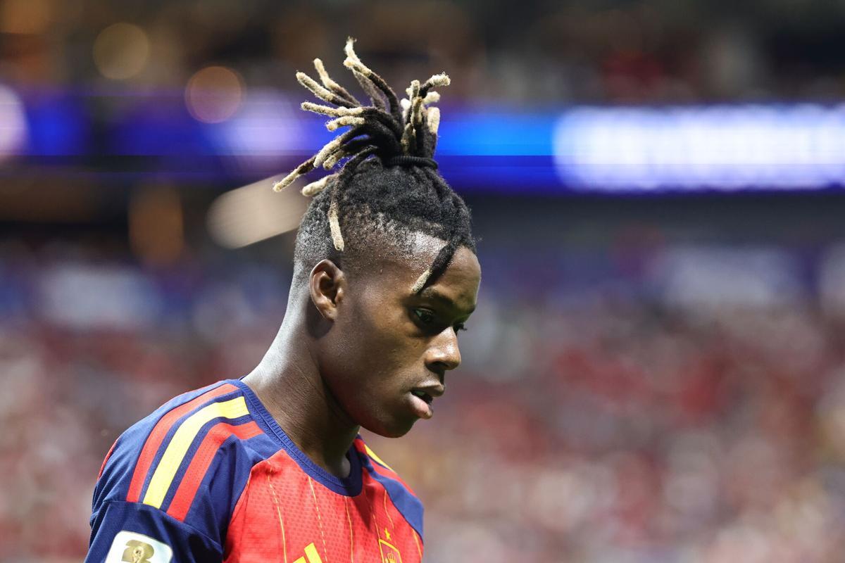 Nico Williams, durante el Mundial.