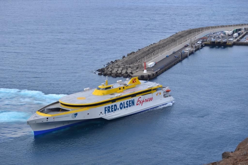 El Bañaderos Express, en el Puerto de Las Nieves, en Agaete.