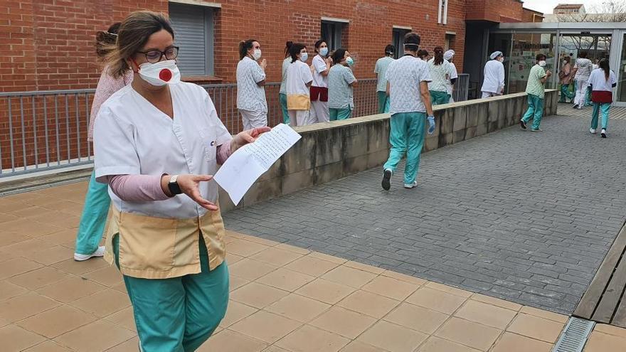 Treballadores de la Residència d&#039;avis d&#039;Igualada