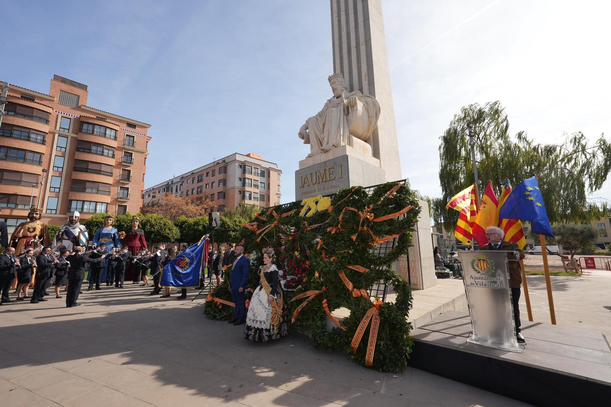 Las mejores imágenes del homenaje a Jaume I, que inicia los actos para celebrar los 750 años de Vila-real