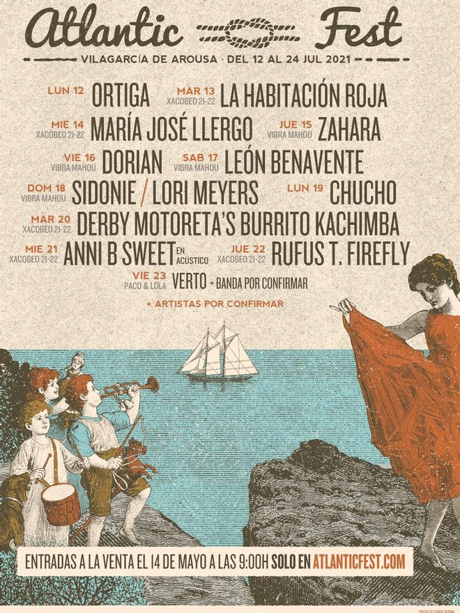 El Atlantic Fest adelantó hoy parte del cartel del mes de julio