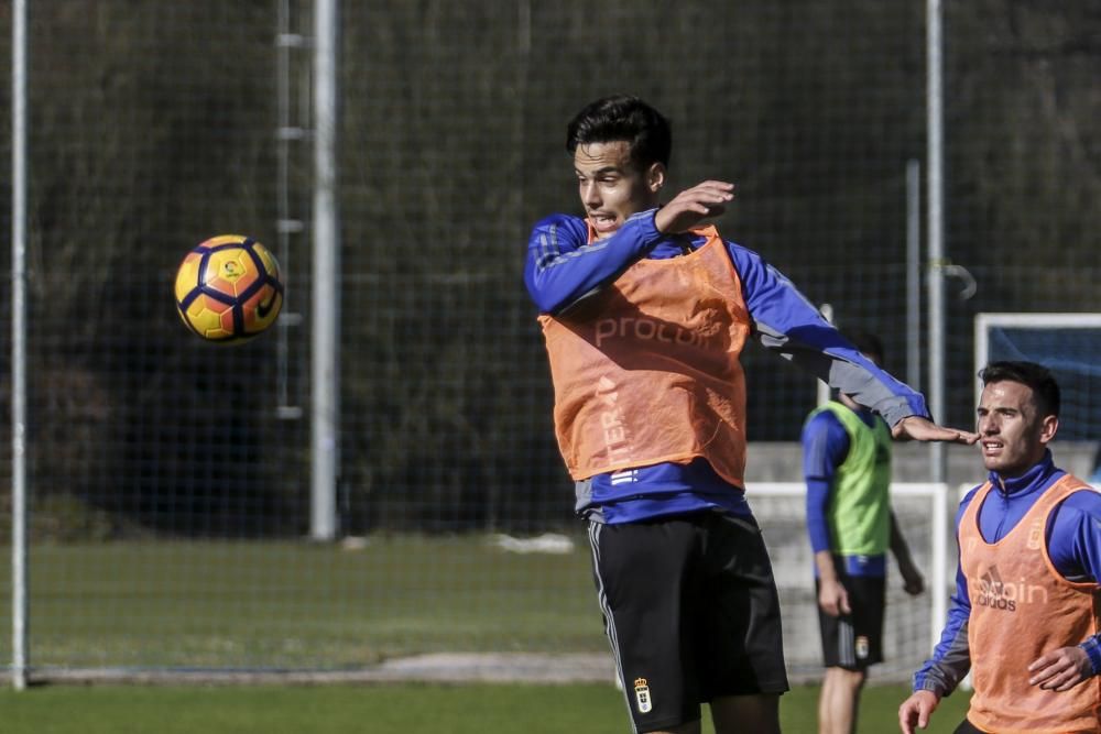 Entrenamiento del Real Oviedo.