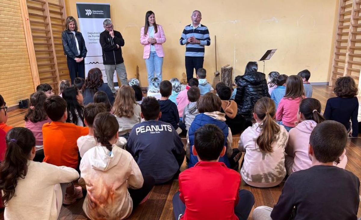 Actividade de onte no CEIP de Soutelo de Montes.