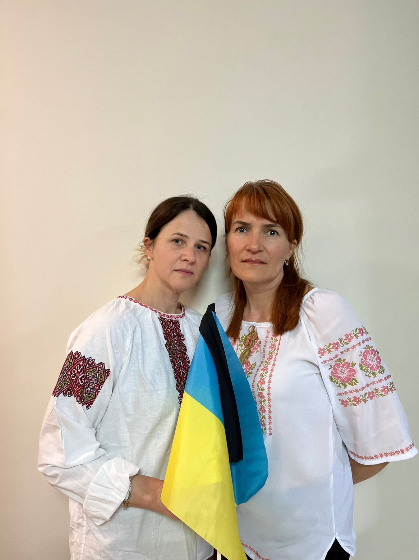 Irina (en la derecha), con su amiga Vita Shvets.