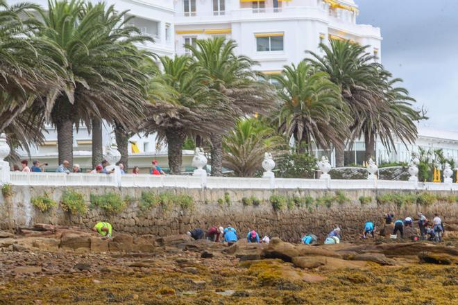 18 toneladas menos de basura marina en el entorno de A Toxa