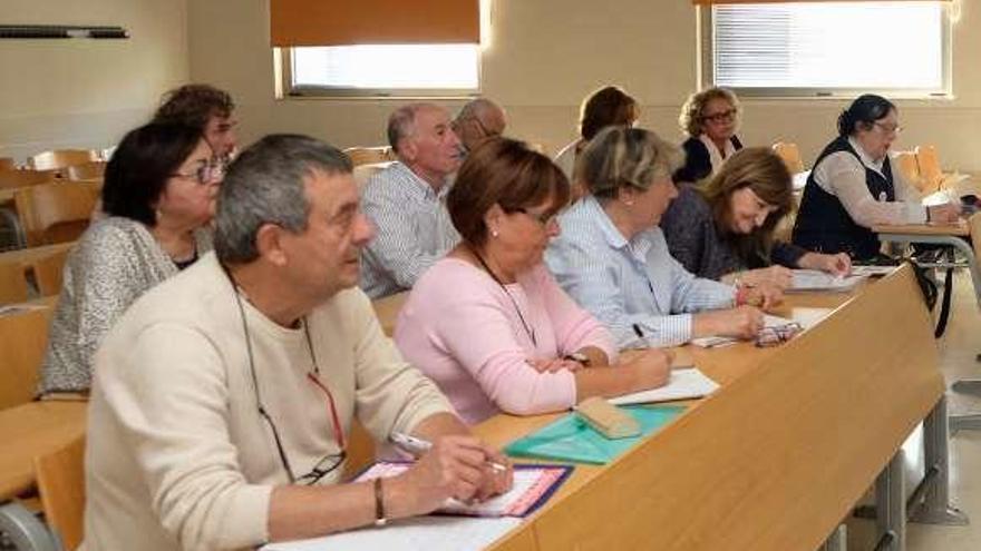 Alumnos participantes en el PUMUO del campus de Mieres.