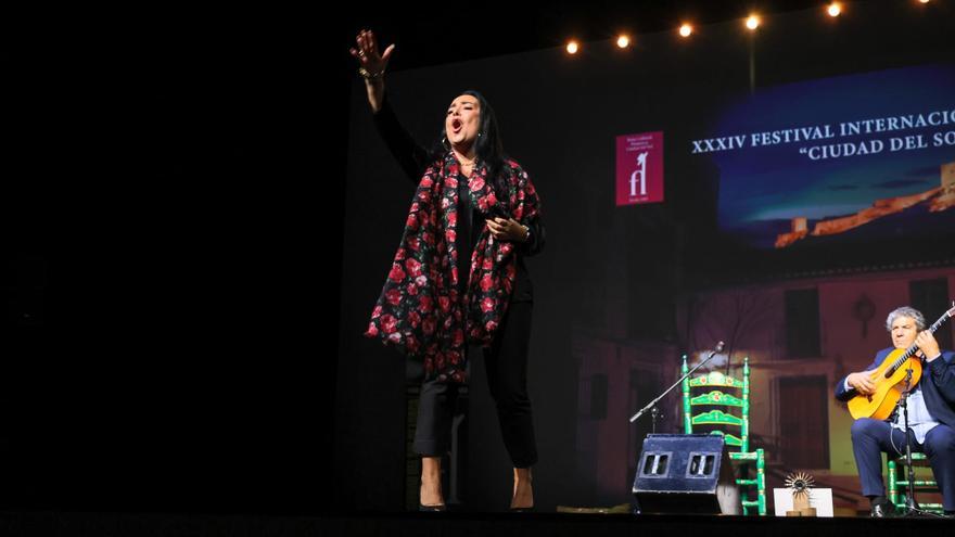 La cantaora Susana Romero, ganadora del Sol de Oro del Festival de Flamenco de Lorca