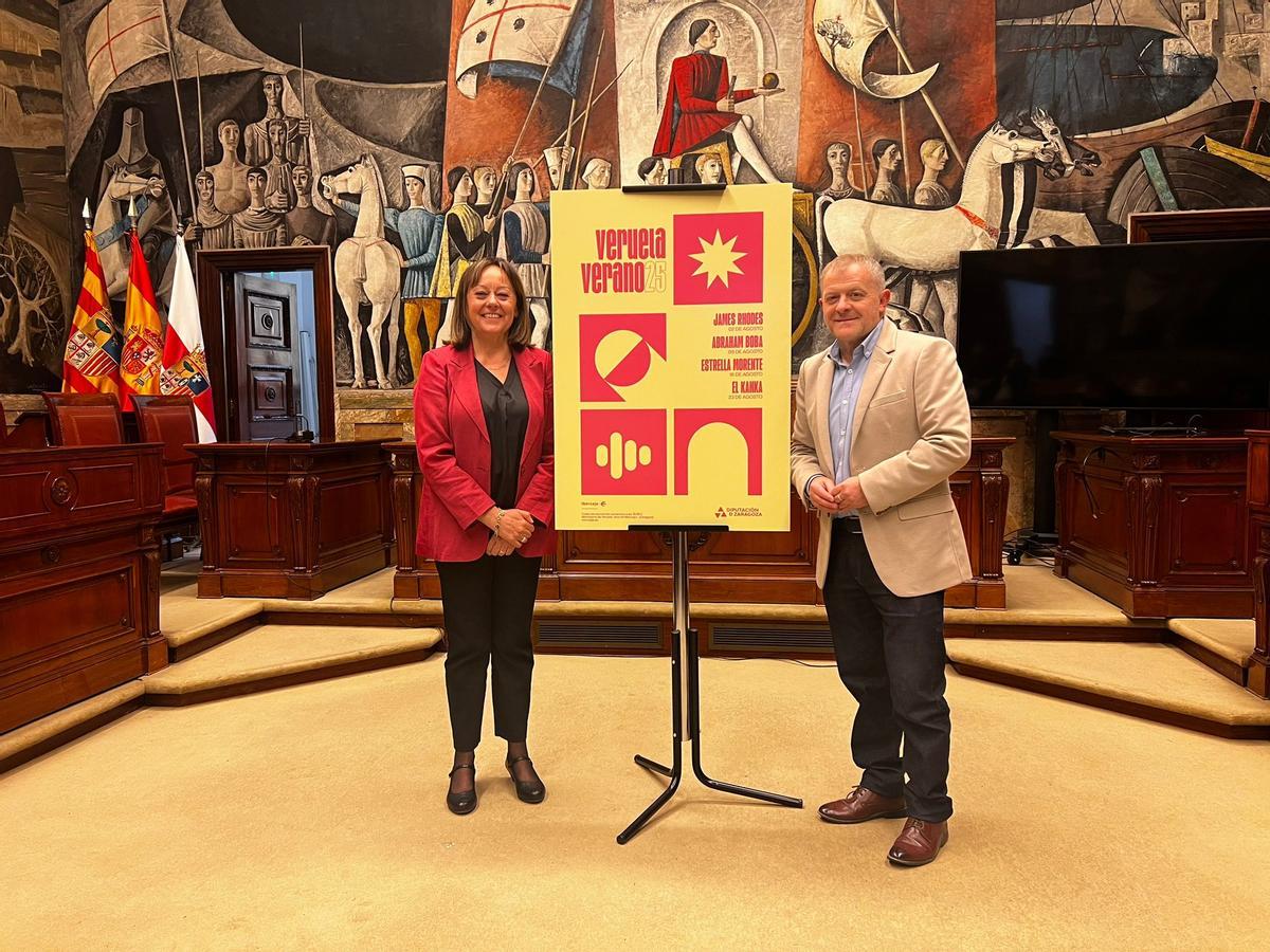 Charo Lázaro y Eduardo Arilla, este martes en la DPZ.