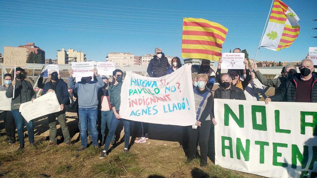 Els veïns de l’Olivar Gran es van mobilitzar divendres