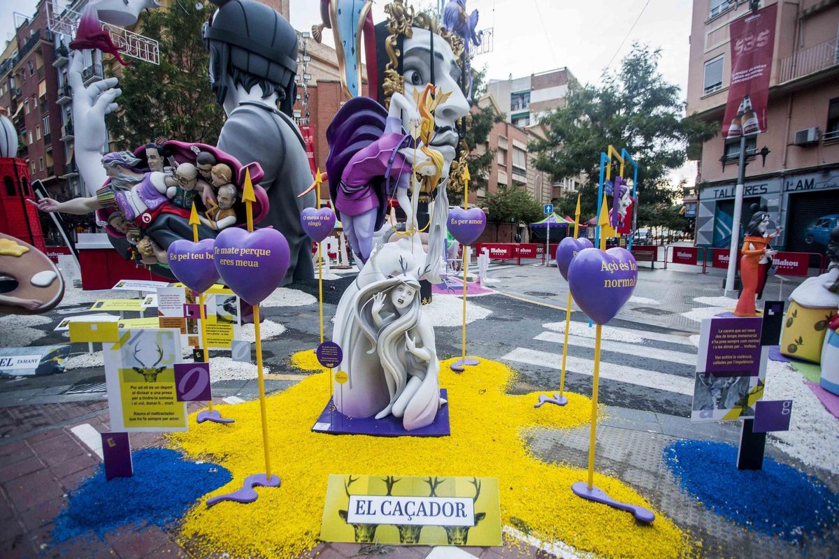 Así se veía la figura en la falla de septiembre 2021