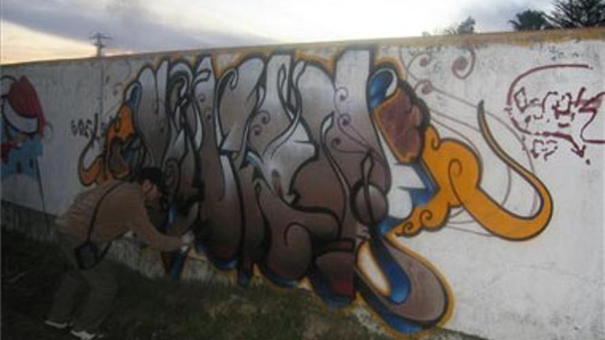 Graffiti contra el cambio climático